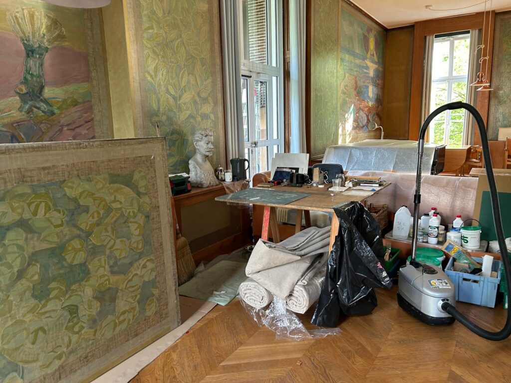 restauration peintures murales fondation danoise 1